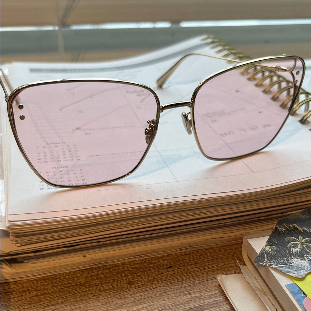 Christian Dior Women's sun Glasses with Light Pink Lenses